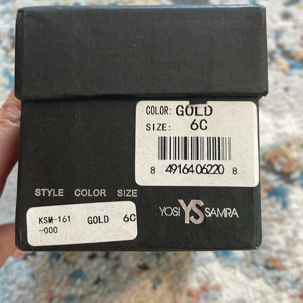 NWT Yosi Samra Gold Shoes